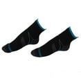 thumbnail image 2 of 3 PAIR Plantar Fasciitis Socks Black/Blue Heel Pain Foot Pain Relief Arch Support Running Gym Compression Foot Socks &amp; Low Cut Foot Sleeves by Juniper's Secret (Small/Medium), 2 of 3
