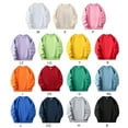 thumbnail image 2 of XBASW Toddler Kids Boys Girls Sweatshirt Soild Color Causal Sweater Baby Long Sleeved T Shirt Top for Spring Fall 2-8T, 2 of 10