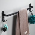 thumbnail image 2 of Metal Bathroom Towel Rack, 50cm Towel Bar, Black, 2 of 5