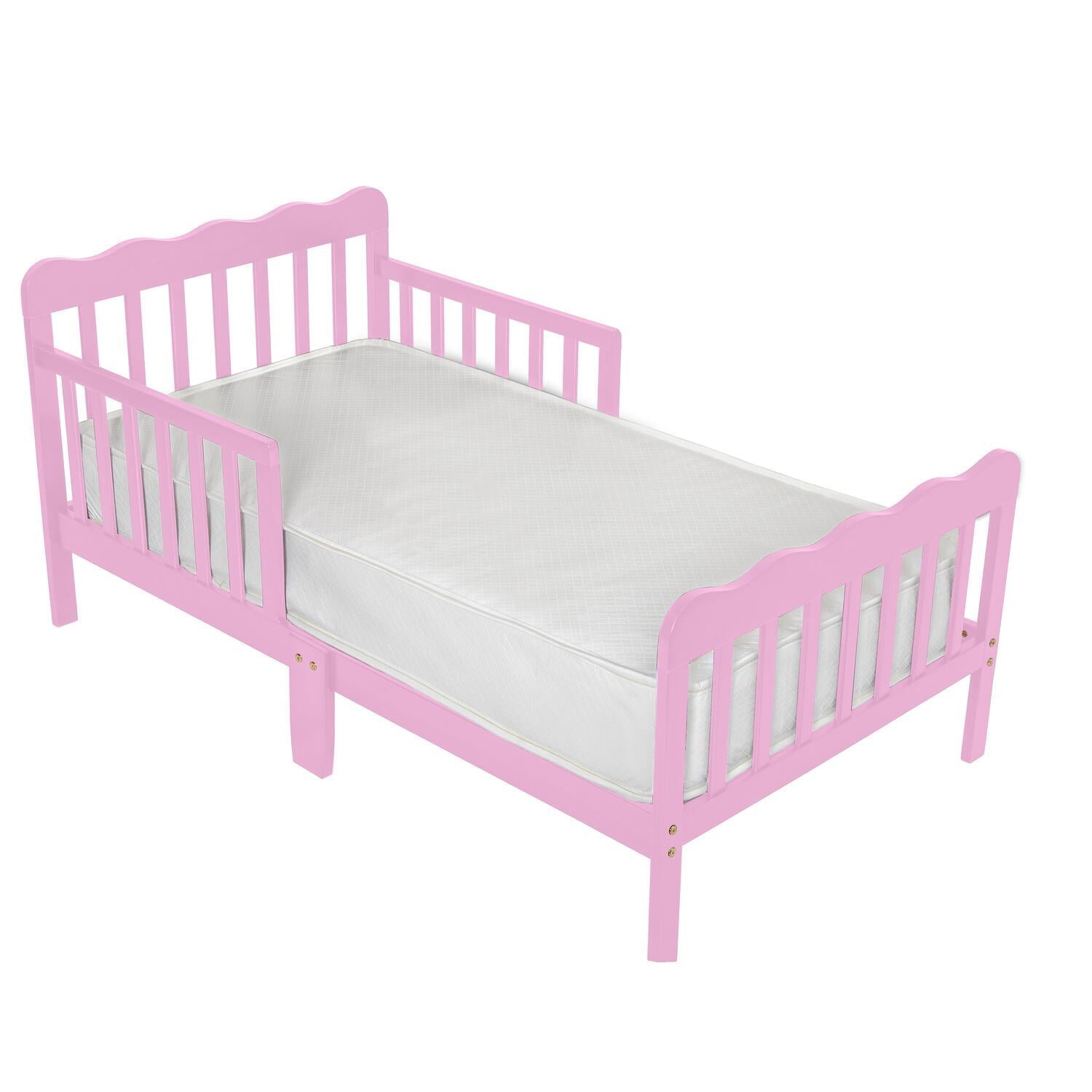 Fizzy Baby Wood Toddler Bed, Pink