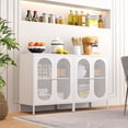 thumbnail image 2 of 2 Door Accent Cabinet,Metal Storage Cabinet with Adjustable Shelf,Buffet Sideboard for Bed Room,Living Room,Entryway,Hallway,Home,Hotel,Office,Garage,Kitchen,1 Removable Shelf., 2 of 10