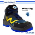 thumbnail image 2 of Zapato de Seguridad WSM tipo tenis, Ergonómico y muy ligero. Con casquillo de Policarbonato. Bota Industrial y multifuncional. Es un calzado de trabajo dieléctrico y antiderrapante. Est 2959-MT WSM  2959MTNGO240, 2 of 7