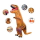thumbnail image 3 of Traje inflable divertido de dinosaurio de Halloween Tyrannosaurus Rex Traje inflable de dinosaurio musculoso para montar, 3 of 5