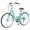 Blue+Green, variant on Accreate 24 Inch Women Bicycles, Ladies Beach Cruiser Bike, Front and Rear V Brakes, 7 Speed Commuting Bikes, Ladies Bicycle with Steel Frame for Cycling Hiking Exercise