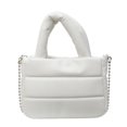 thumbnail image 1 of Bolso Acolchado Desplazamiento Hombro para Mujer PU Correa Cadena Gran Capacidad Color Sólido Al Aire Libre, 1 of 9