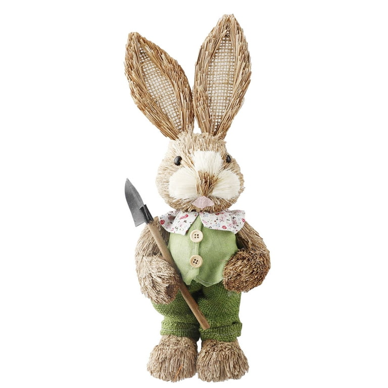 Easter Straw Bunny Cute Rabbit Simulation Bunny Bedroom Decor Hand-Woven  Handicraft Festival Home Ornament - Walmart.com in 2023