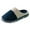 Blue, variant on Mens House Slippers Indoor Outdoor Mens House Memory Foam Slippers with Comfy Warm Plush Lining Slip On Felt Casual Comfortable Bedroom Shoes for Indoor&Outdoor Size 8 (Green,8)