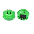 thumbnail image 2 of Interruptor de botón pulsador momentáneo de 30 mm para juegos de arcade, color verde, 10 piezas, 2 of 5