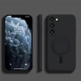 thumbnail image 2 of Magnetic Case for Galaxy S22 Plus Case[Compatible with Magsafe] Liquid Silicone Slim TPU Bumper Shockproof Full Camera Lens Protective Cover Phone Case for Samsung Galaxy S22 Plus 6.7" Black, 2 of 7
