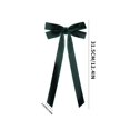 thumbnail image 2 of Set of 10 Velvet Christmas Bows with 12.4 Inch Long Tails, Dark Green, for Wreath and Tree, Holiday Decorations, 2 of 4