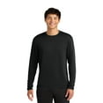 thumbnail image 5 of Zfeel Long Sleeve Dry Fit Shirts for Men, Moisture-Wicking Crewneck Black Poly Tee, 3 Pack, S, 5 of 5