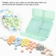 thumbnail image 2 of Domqga Magnetic Pill Case, Pill Organizer,Portable Medicine Case Foldable Magnetic Pill Box Organizer with 7 Compartments, 2 of 8