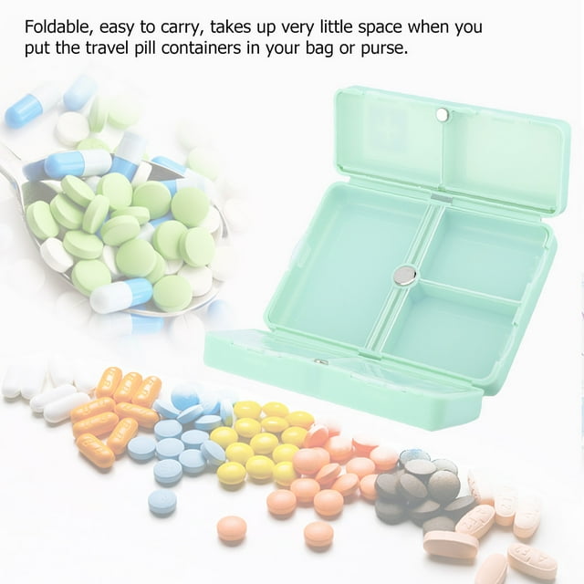 Caja de medicamentos portátil plegable con 7 compartimentos ANGGREK Otros