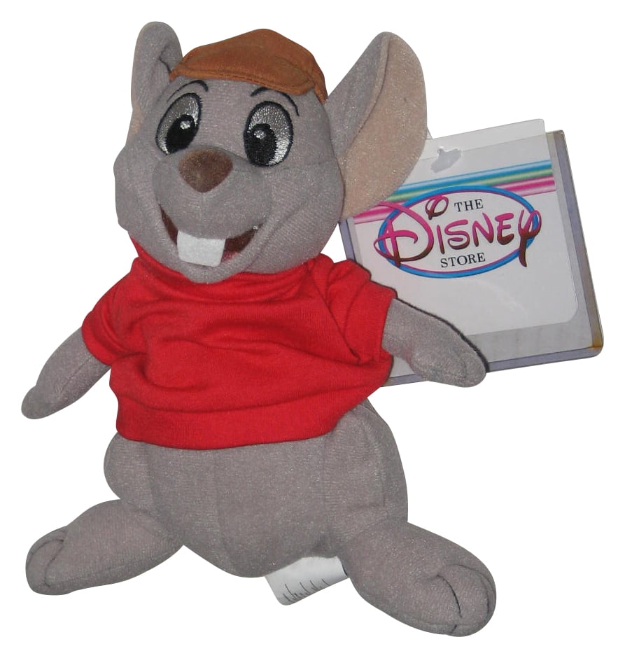Disney Store The Rescuers Bernard 7Inch Bean Bag Toy Plush w/ Tag