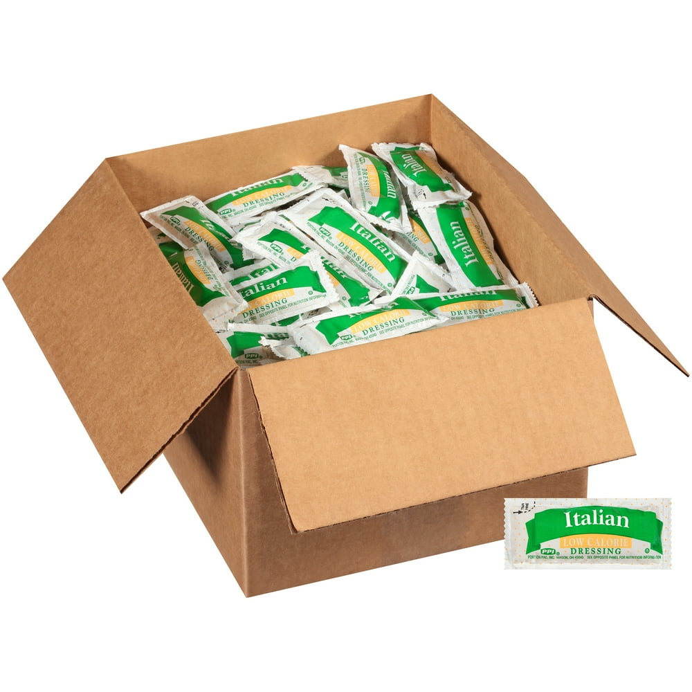 PPI Single Serve Low Calorie Italian Dressing, 12 gr. Packets (Pack of