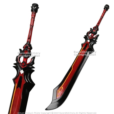 46” Blackcliff Slasher Impact Claymore Broad Sword Videogame Anime Cosplay Prop