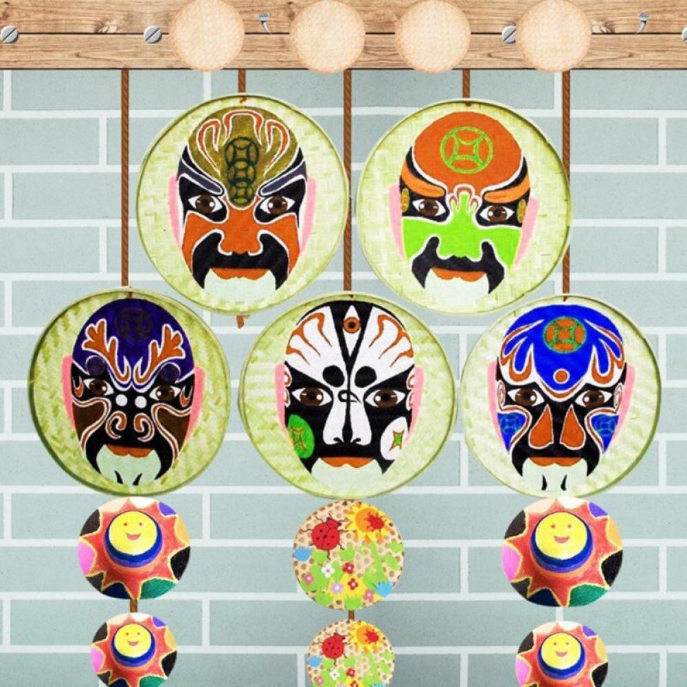 CHOSMO Bamboo Sieve Hand-Wove Bamboo Raft Round Dustpan DIY Decorative Plant for Fruit Bread Basket Kitchen Storage CHOSMO Bamboo Sieve Hand-Wove Bamboo Raft Round Dustpan DIY Decorative Plant for Fruit Bread Basket Kitchen Storage