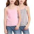 thumbnail image 5 of FSYBOA Girls Knitted Tank Tops, Breathable 2 Piece Casual Sleeveless Kids Summer Shirts Pink Size 9-10 T, 5 of 5