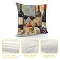 thumbnail image 4 of Fenyluxe Wine Cheese Table Pillow Cushion Covers for Sofa Couch Bedroom Car Chair Home Decor 1PC Printed on Both Sides 18x18in, 4 of 5