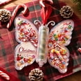 thumbnail image 4 of Christmas Cash Gift Butterfly Ornament, Acrylic Holiday Money Holder Ornament with Built-in Clear Compartment, Hanging Christmas Tree Cash Holder, Decor for Christmas Tree, Window, Car, Holiday Gift, 4 of 6