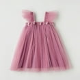 thumbnail image 2 of TOOYOU Robes pour Filles Manches Volantes Robe de Fête Robe de Danse Élégante, Taille 12-18 Mois, Rose, 2 of 4