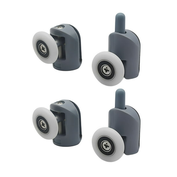 Inteprter Ruedas para puerta de ducha, gabinete de sala de estar, polea, balcón, baño, puertas de vidrio, rueda, rodillo, accesorios para muebles Accesorios de baño Superior Inferior 25mm Inteprter HA084068-02