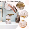 thumbnail image 1 of Decoración De Almacenamiento Escultura de gato de la fortuna, decoración de dulces, artículos varios, escultura de animales para el hogar (blanco) Libre de BPA, 1 of 9