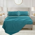 thumbnail image 2 of Home Soft Things Luxury Bed Sheet 4 Piece Set - Dark Teal - King, 2 of 8