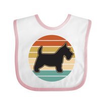 Inktastic Scottie Dog Vintage Scottish Terrier Boys or Girls Baby Bib