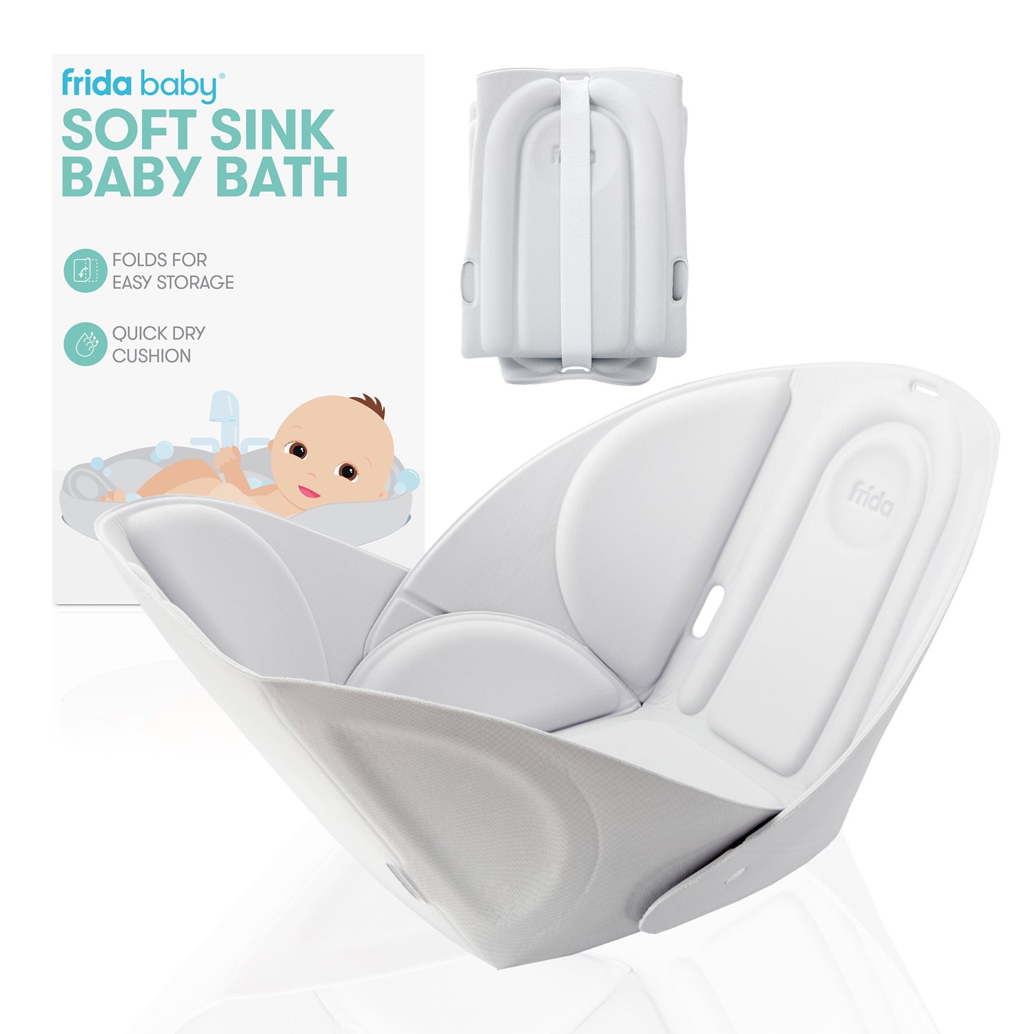 Frida Baby Soft Sink Baby Bath Tub with Head Support photo 1