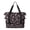 Breast Cancer Ribbon Black Pattern, variant on Breast Cancer Ribbon Boxing Glove Expandable Travel Tote Bag, Work Shopping Tote with Dry Wet Pockets, Tear Resistant Gift Ideas for All People