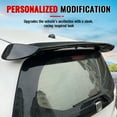 thumbnail image 5 of Ikon Motorsports Rear Window Roof Spoiler Compatible with 2009-2013 Honda Fit, Mug Style Gloss Black ABS Roofline Windshield Visor Spoiler Wing, 5 of 8