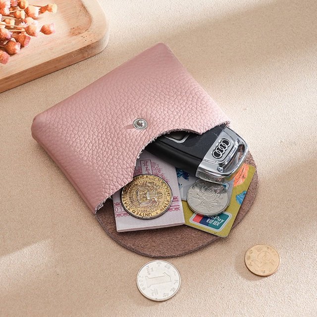 Simple Women's Genuine Leather Coin Purse Multi-function Card Holder Women's Large Capacity Small Jewelry Coin Soft Leather Small Wallet