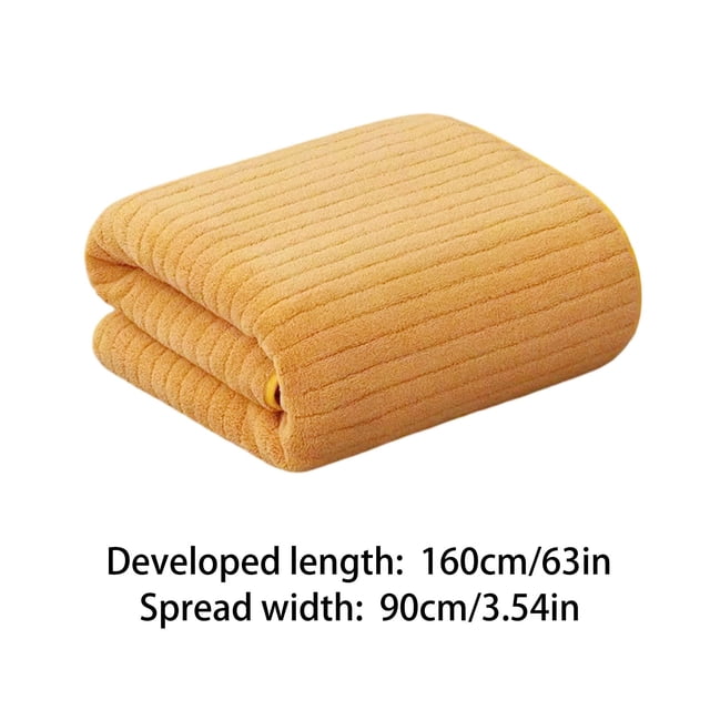 Velvet Towel For Adult Daily Use At Home Absorbent Dry Hair Towel That Does Not Hair Beach Towel Strip Patterned Bath Towel