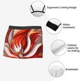thumbnail image 3 of Gaeub Red Sun Flame Fox Print Men's Boxer Briefs,Super Fit Boxer Briefs for Men,Quick-Dry Underwear with 4-Way Stretch-Medium, 3 of 5