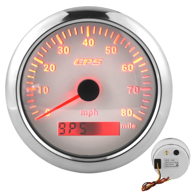 Medidor De Kilometraje, Velocímetro GPS Preciso Antivaho De 80 MPH/H Para Modificación De Automóviles Para Maquinaria De Construcción Para Grupos Electrógenos