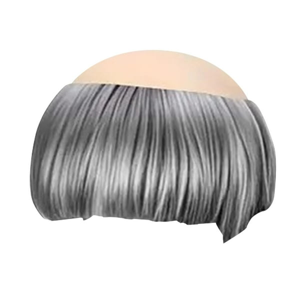 Peluca de monje calvo para Halloween, accesorio de disfraz, accesorio de fiesta, cosplay divertido, Gris plateado