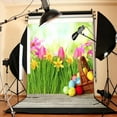 thumbnail image 4 of Coofit Photographie Fond Mignon Oeuf Coloré Photo Toile de Fond Studio Accessoire pour Pâques, 4 of 7