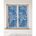 thumbnail image 2 of Window Privacy Film,Dark Blue Coral UV Sun Blocking Window Tint Film Heat Control One Way Blackout Window Film,Spring Summer Coastal Nautical Ocean Beach Non Adhesive Static Cling Sticker 23.6x59 In, 2 of 7