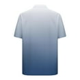 thumbnail image 5 of Fashion YLSDY Fashion Tops for Mens Gradient Color Hawaiian Shirts Buttons Up Summer Beach T Shirt Lightweight Loose Fit Dress Tees Navy XXXXXL, 5 of 6