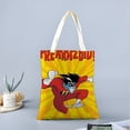 thumbnail image 2 of Freakazoid Bolso de tela con estampado de lienzo para mujer, bolsa de compras reutilizable y estética, con cremallera interior, regalo para mujer, 35 × 40 cm., 2 of 6