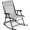 Ice Gray, variant on Outdoor Zero Gravity Rocking Chair, Folding Reclining Patio Lounge Chair with Adjustable Pillow for Lawn, Beach, Camping