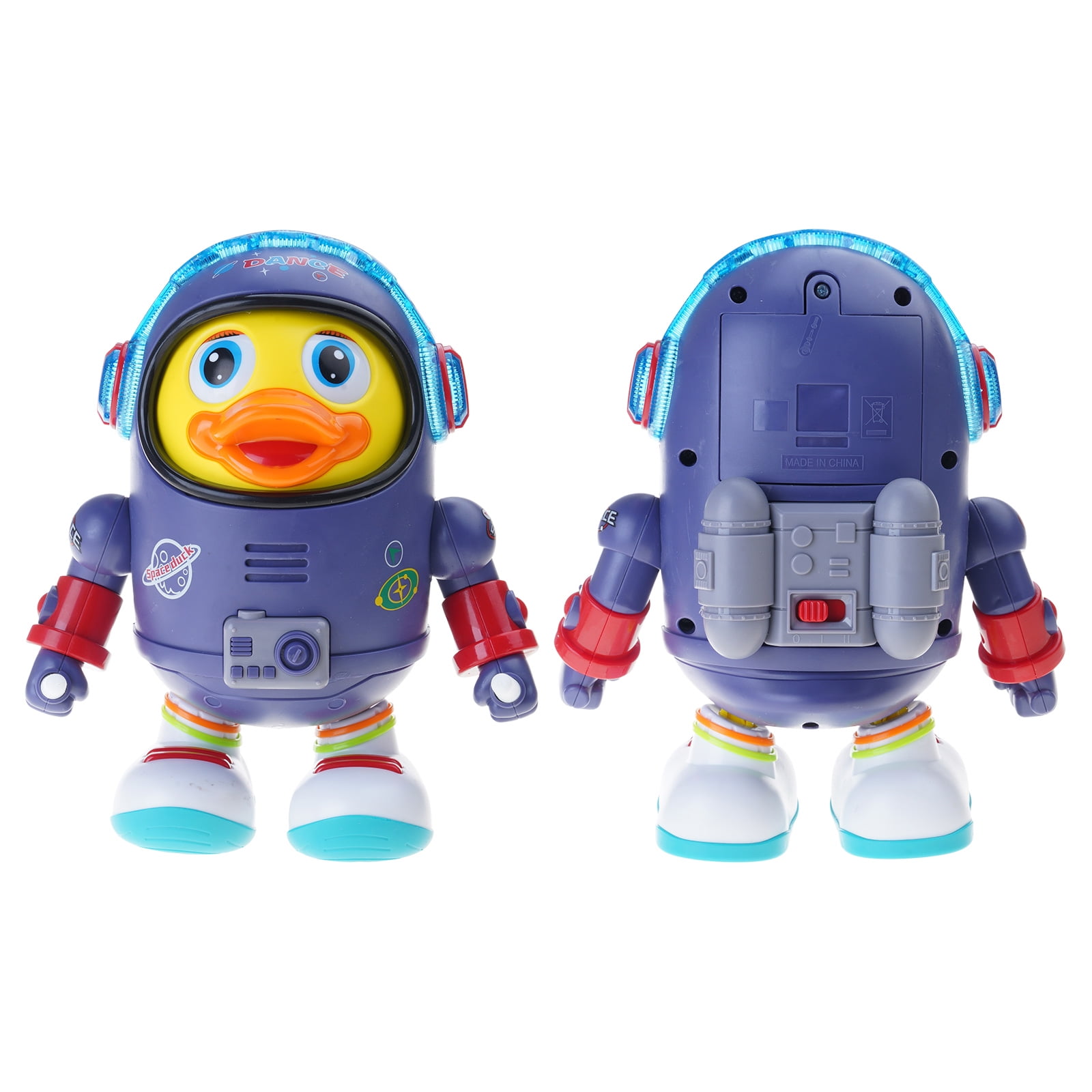 Smart Dancing Robot Duckling Toy Auto Direction Change Obstacle Avoidance Colorful LED Lights For Children
