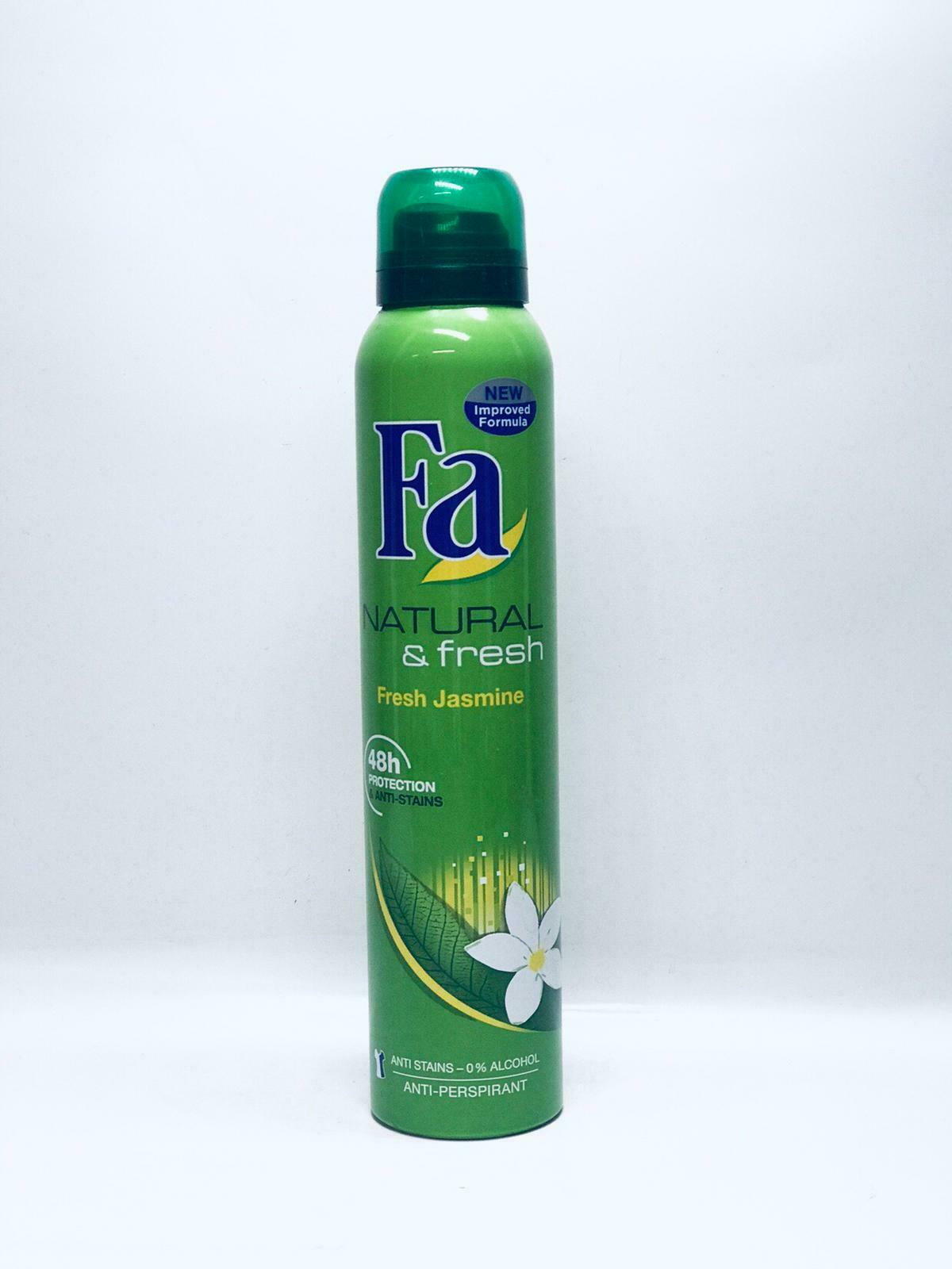 Fa Deodorant Spray Natural And Fresh Jasmine 6.75oz