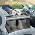 thumbnail image 6 of PetsHome Dog Car Seat Foldable Dog Car Booster Seat Waterproof Breathable Oxford Travel Bag for Small to Medium Dogs, Puppies, and Pets-Pure Grey, 6 of 9