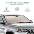 thumbnail image 3 of Kdxio Glitter Light Pearl Print Windshield Sun Shade, Foldable Sun Blocker for Car,Truck,SUV Automotive Interior Sun Protection,Reflective Shade for Front Windshield(Small), 3 of 7
