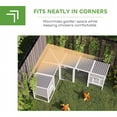 thumbnail image 4 of PawHut 99"L Wooden Chicken Coop, L-Shaped Rabbit Hutch with Run, 4 of 10