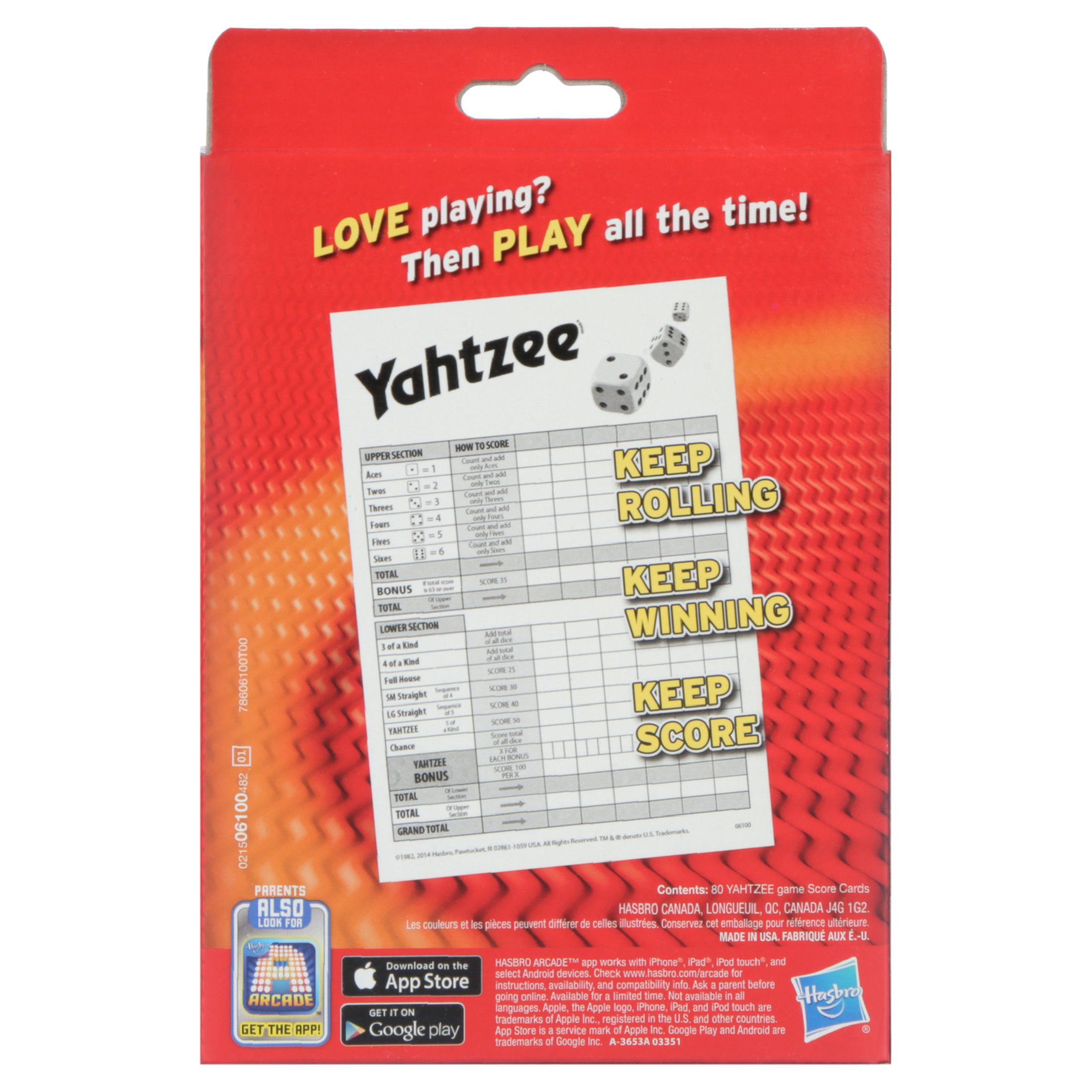 Yahtzee Game Score Pad, Includes 80 Score Cards - image 5 of 10