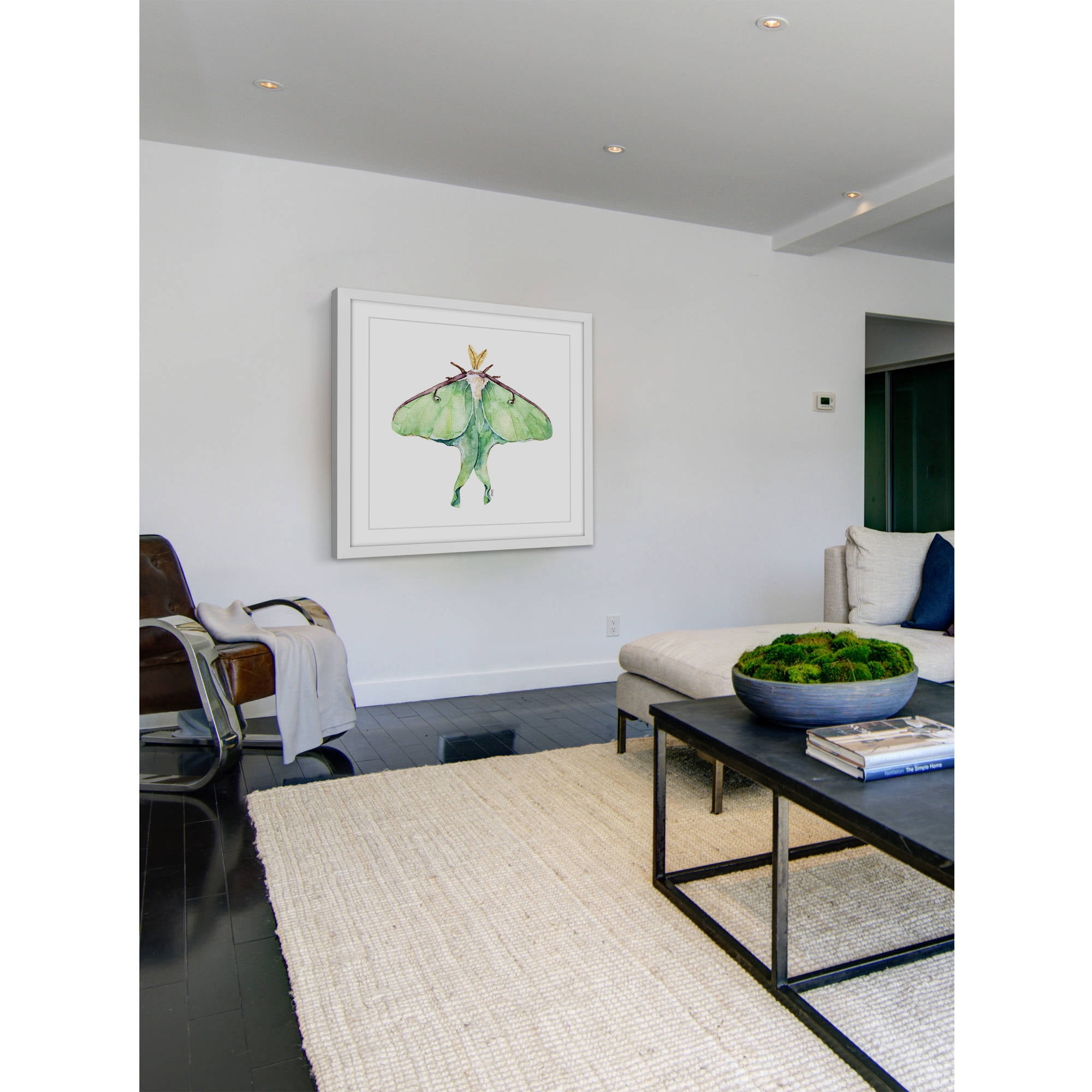 Marmont Hill "Luna Moth" by Rachel Byler Framed Painting Print