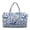 Blue Horse Floral Print, variant on Pzuqiu Cherry Blossom Print Quilted Weekender Bag for Women, Large Capacity Lightweight Puffer Travel Duffel Carry On Tote for Weekend Trips, Gym, Hospital Travel Handbags